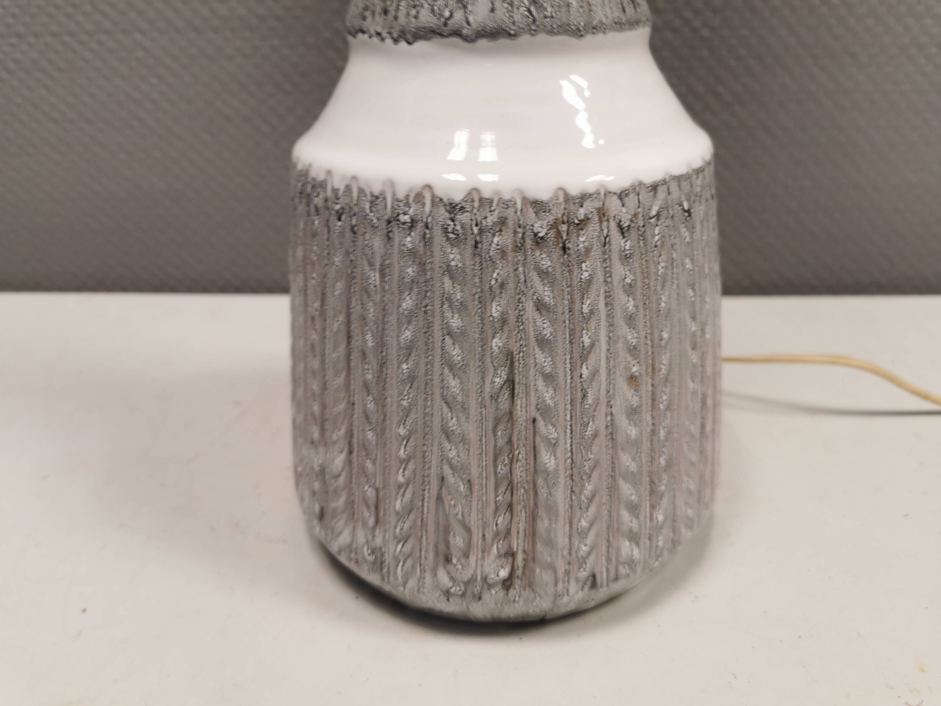 Large floor/table lamp in ceramic, from Danish Dissing ceramic