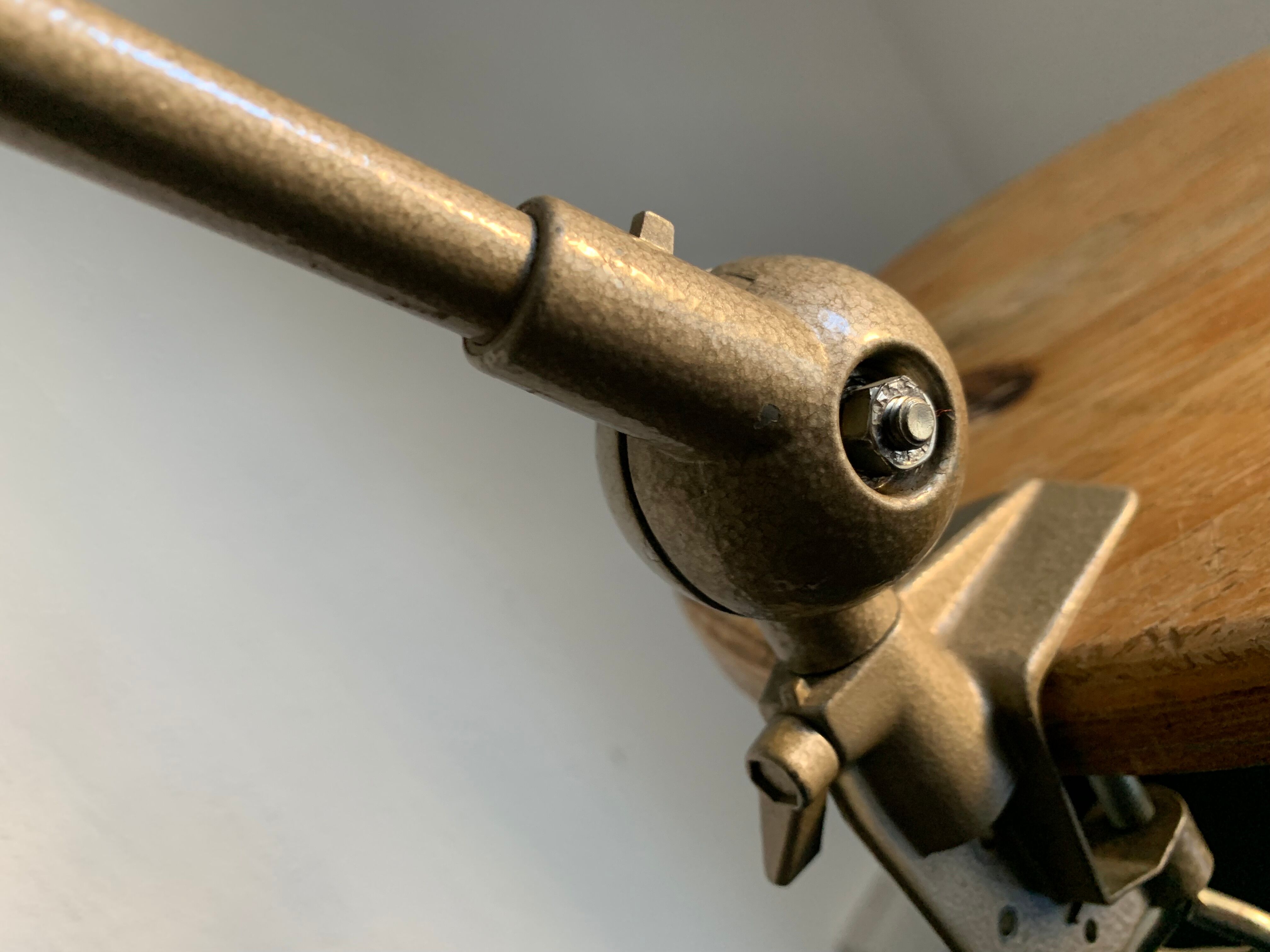 Lamp 1960 industrial Lumina AB champagne - 70 cm