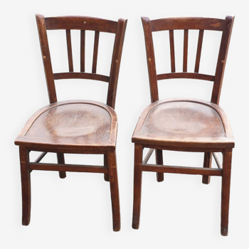 Pair of 50s bistro chairs