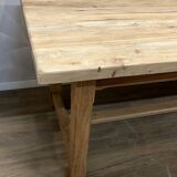 Solid walnut farmhouse table, stripped and varnished
