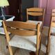 Solid elm sled chair