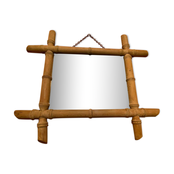 Miroir bois bambou
