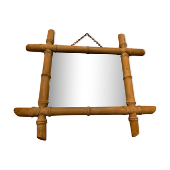 Bamboo wood mirror