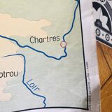 Normandy school map 1960s