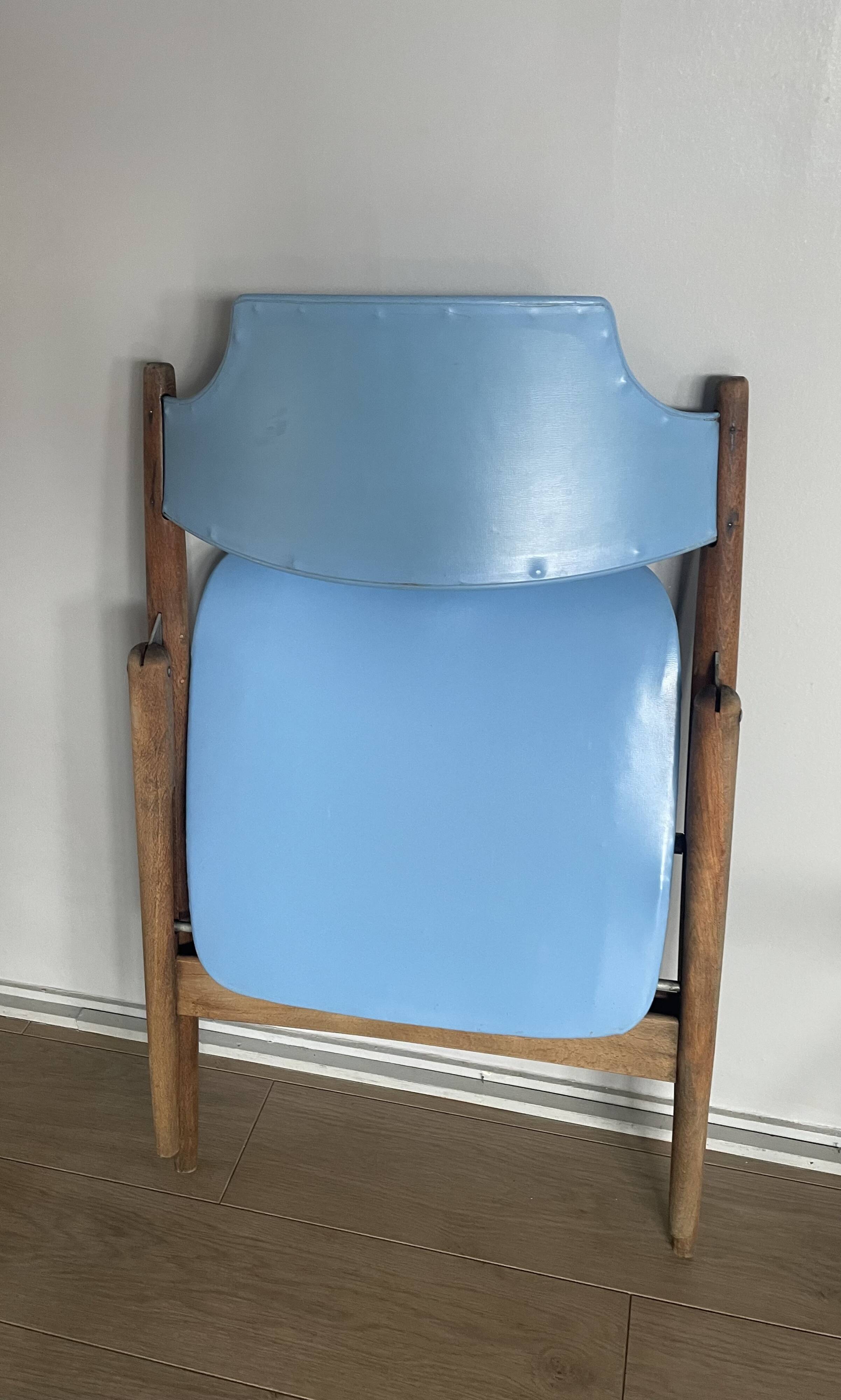 2 vintage folding chairs by Egon Eiermann