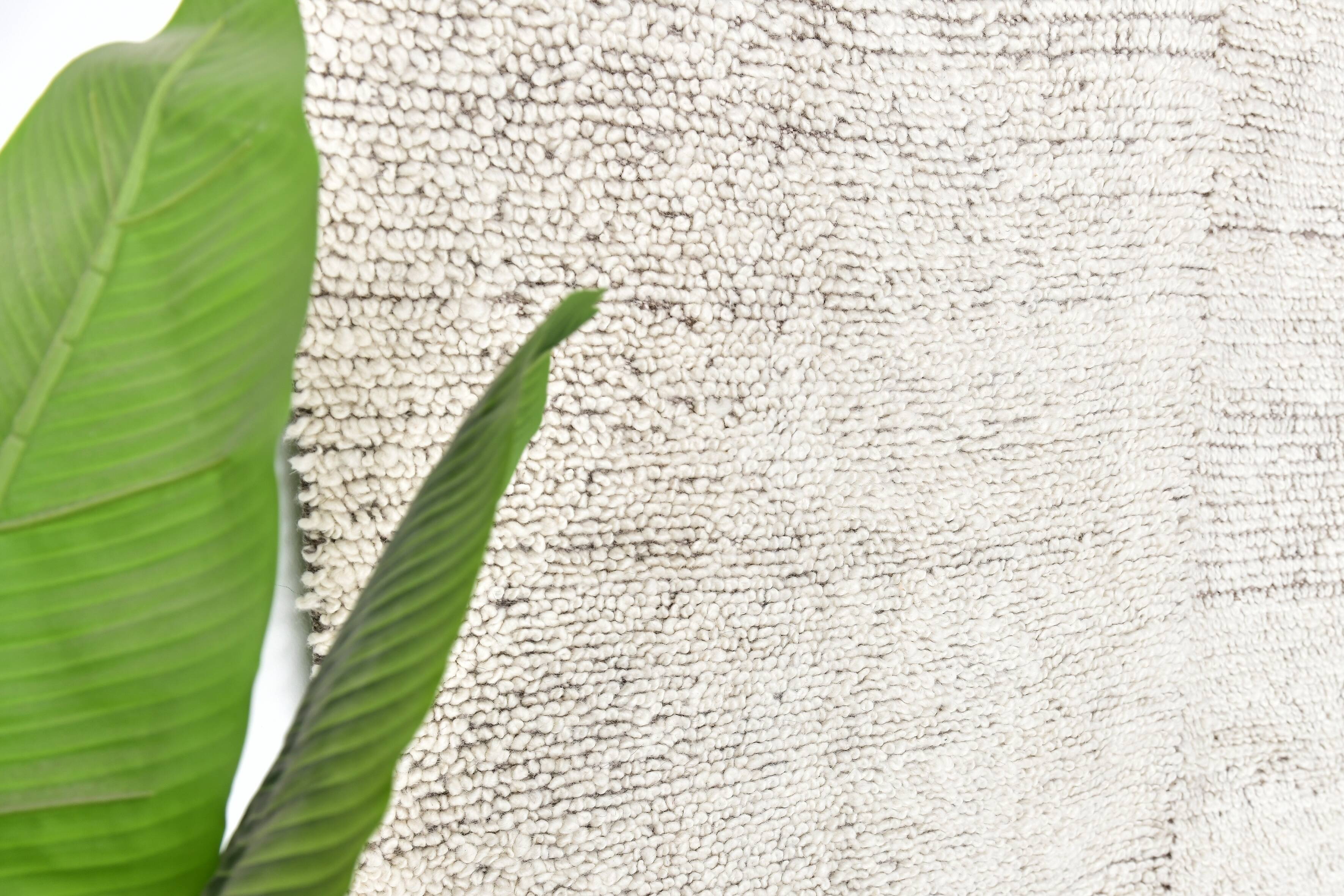 7x10 Brown White Handmade Turkish Vintage Rug 209x298Cm