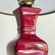 Chic ceramic and velvet vintage lamp