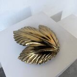 70s gold flower wall light