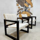 Vintage safari armchairs