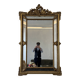 Louis XV style mirror with moulded gilded wood and stucco from the Napoleonic III era.