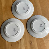 3 assiettes en terre de fer St Amand modèle Marcel