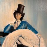 Oil on cardboard ' the amazon ́