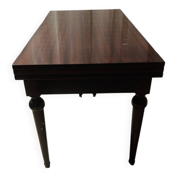 Table acajou transformable