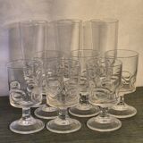 Vintage stemmed glasses
