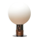 Mid-Century Space Age Chrome & Glass Table Lamp