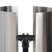 Large stainless steel desk lamp by Jean Pierre Bouvier, France.