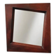 Grand miroir mural en bois exotique massif