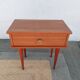 bedside table with spindle legs, vintage 70s