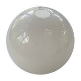 Globe ball in vintage white opaline