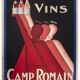 Gadoud poster: "Vins Camp Romain"