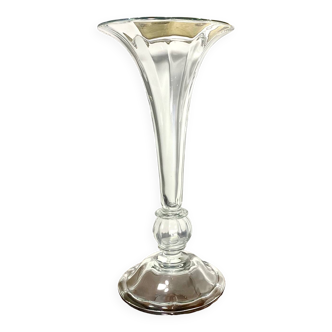 Giant crystal vase legras et cie