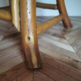 Chaise enfant vintage bois de châtaignier