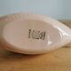 Pink ceramic fish saucière from Digoin, vintage