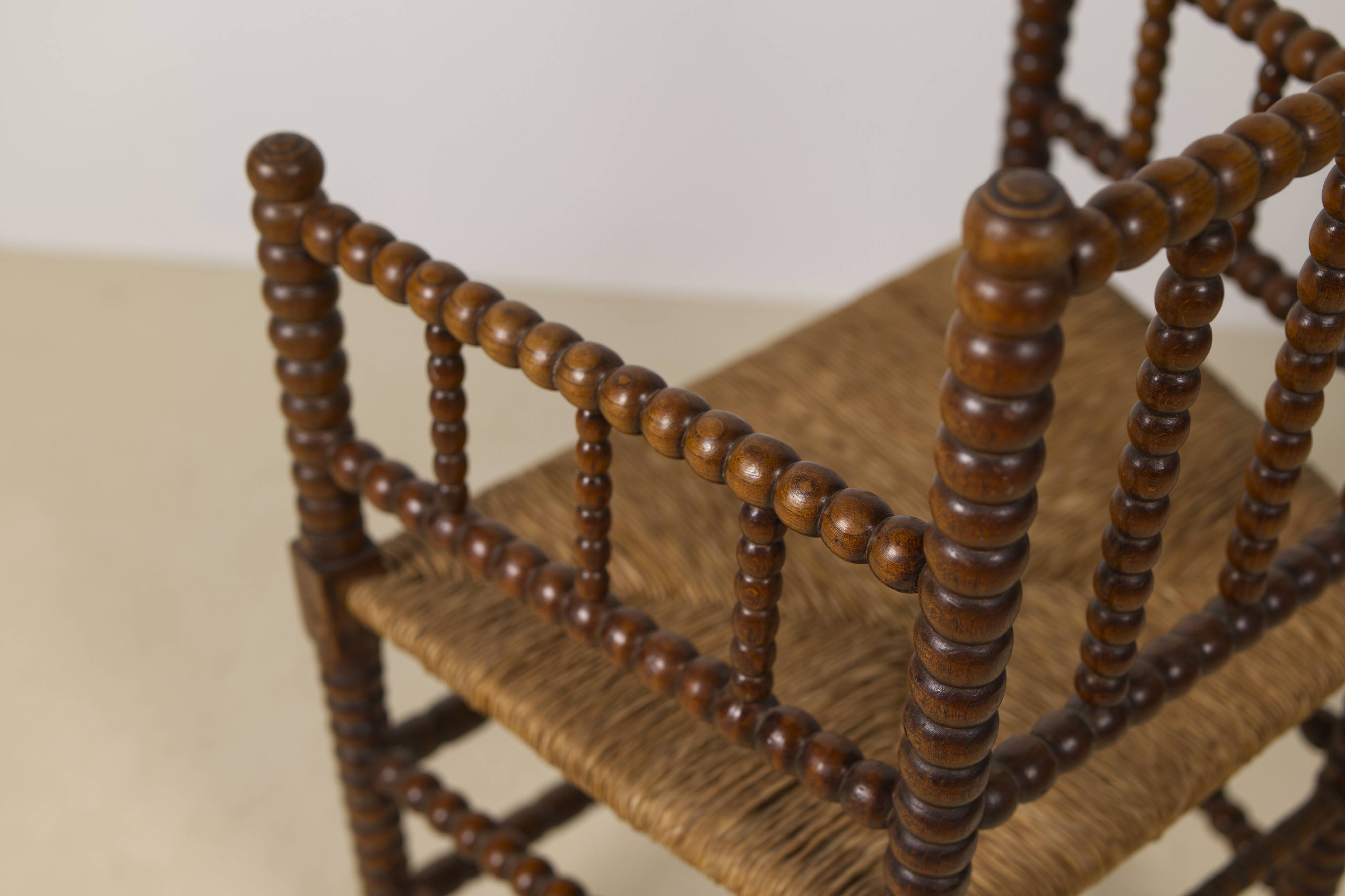 Chaise à bobines vintage