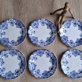 Set 6 assiettes plates Dordrecht 1920