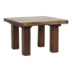 Vintage Rustic Brutalist Coffee Table