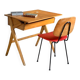 Bureau pupitre vintage pied compas portique