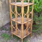 Rattan shelf