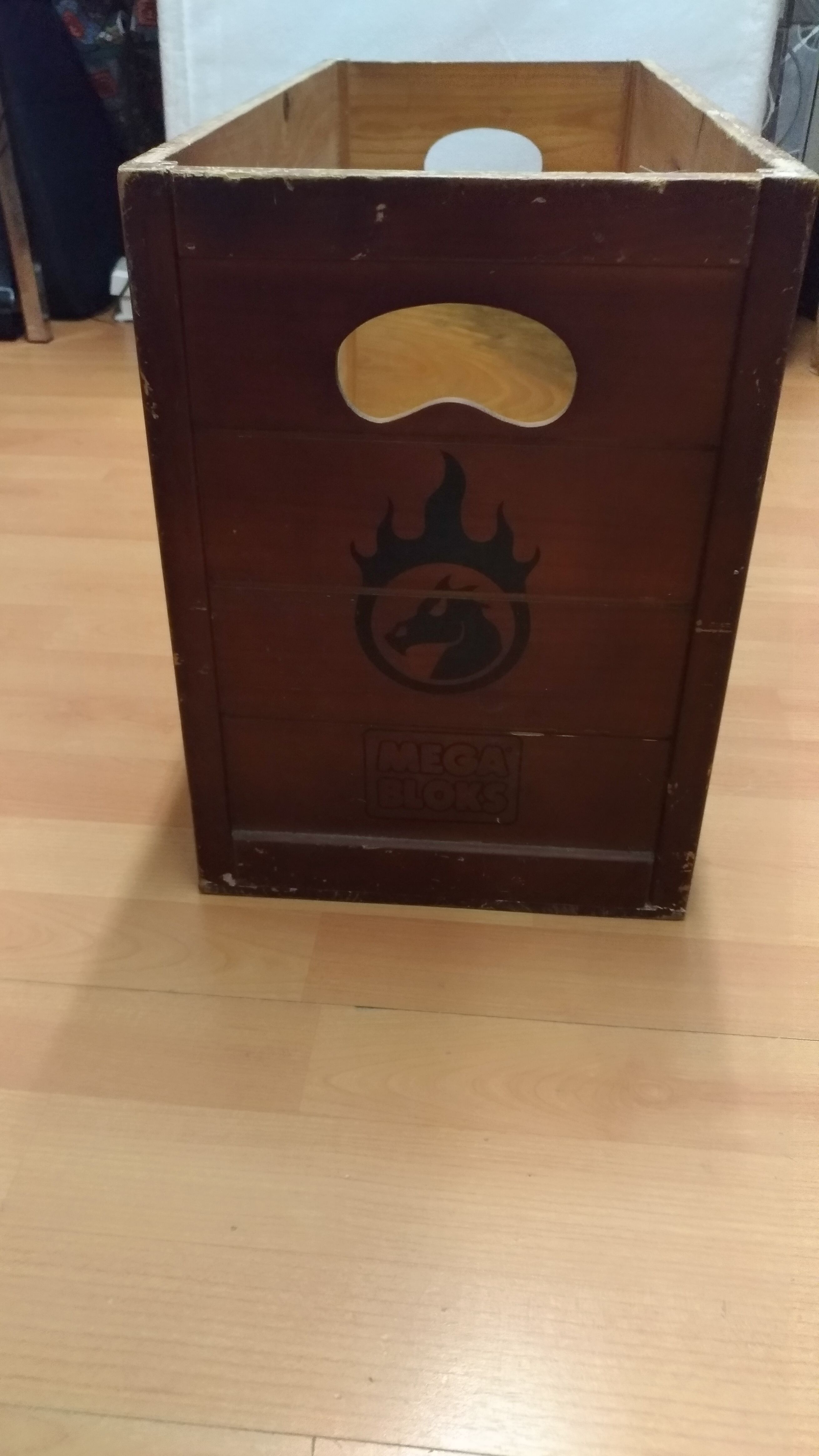 Mega bloks inc wooden crate