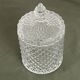 Candy box / glass cotton pot with crystal effect