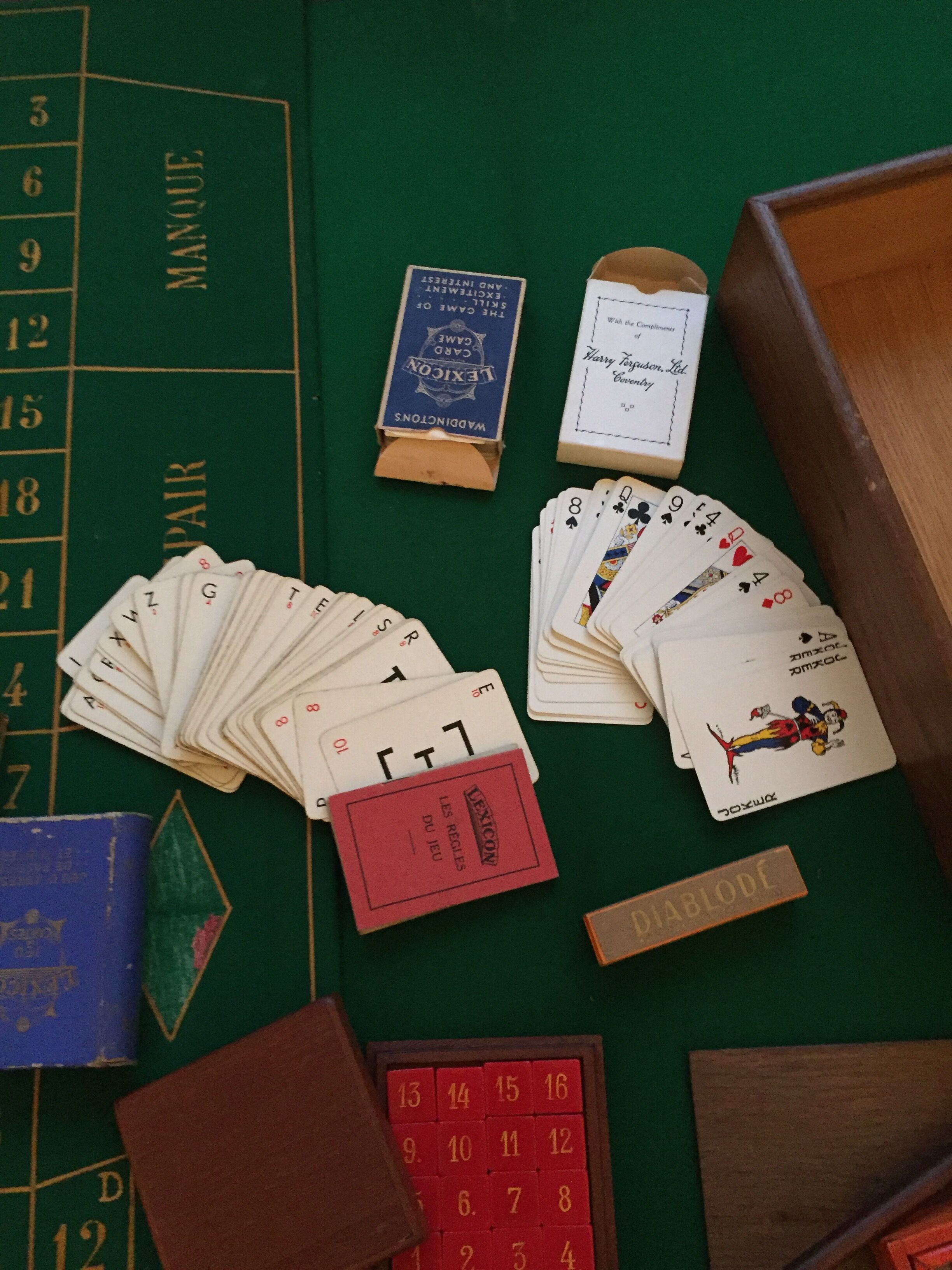 Table de jeux de roulette G.Caro