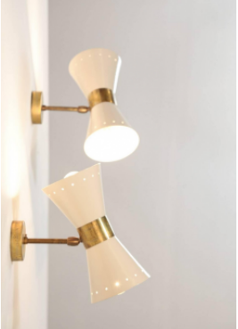 Wall lamps in the style of Italian creations of the 1950s