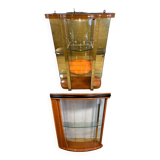 Meuble suspendu et comptoir à parfums de style Art déco – Ancienne parfumerie anglaise