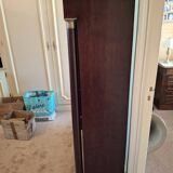 Antique Empire mahogany display case.