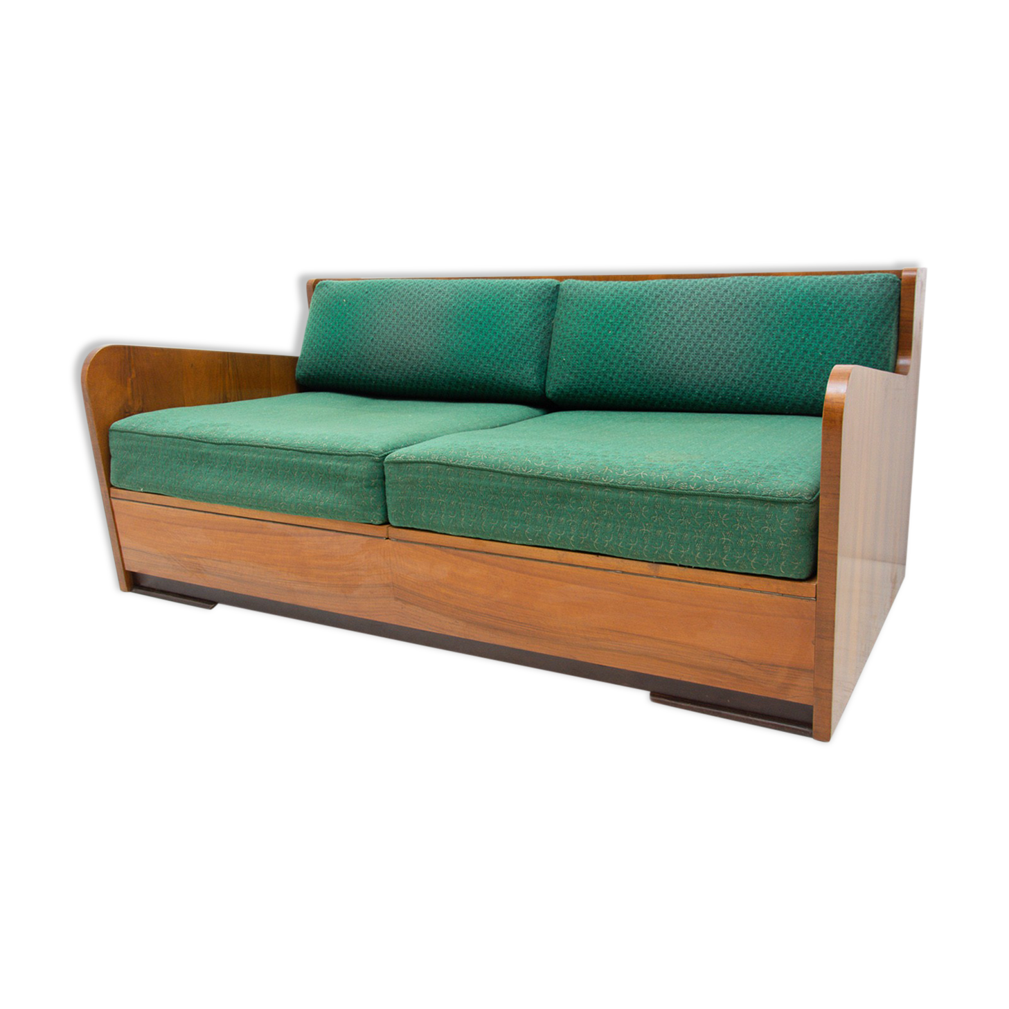 Mid century folding sofabed by Jindřich Halabala, 1950´s