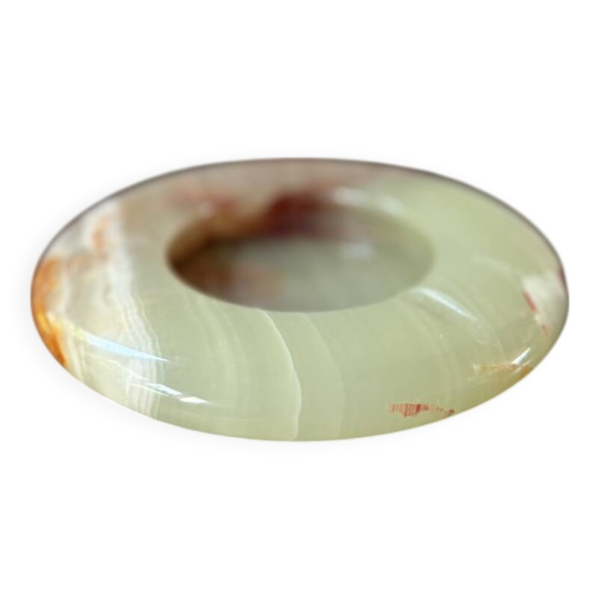 Vintage onyx ashtray natural stone