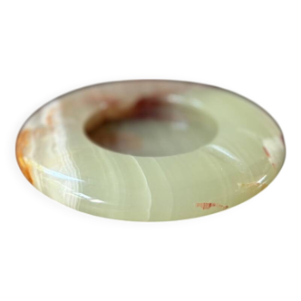 Cendrier en onyx vintage pierre naturelle
