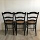 Suite of 3 chairs - late 19th - stamp F.Carton