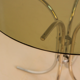 Tulip dining table and smoked glass 80's