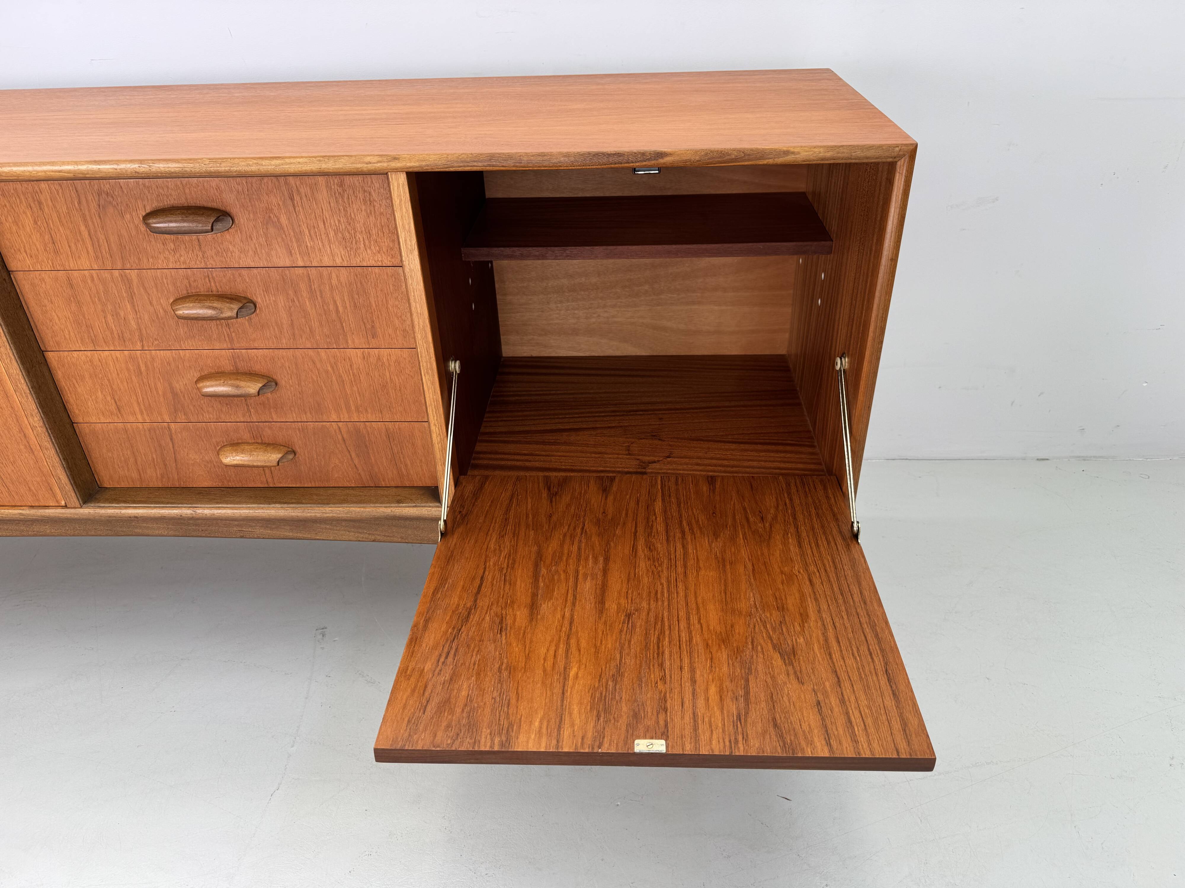 Vintage sideboard by G-Plan, designed by Victor Wilkins, from the "Brasilia