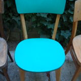Lot of four old bistro chairs