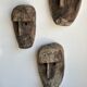 Large Timor mask in patinated wood H:50cm (1)