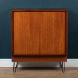 Retro teak 1960s g plan form five sideboard cabinet on hairpin legs