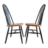 Duo de chaises vintage Ercol, modèle Quaker, meubles sièges anciens