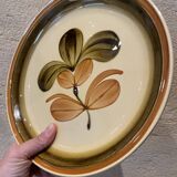 6 Gien earthenware dinner plates, Fuego pattern