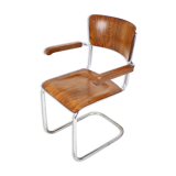 Restored Bauhaus Chrome Chair by Rudolf Vichr Prag, 1930s
